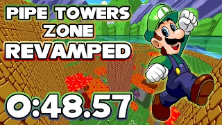 [TAS] SRB2 - Pipe Towers Zone Revamped w/ Luigi - 0:48.57