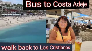 EXPLORING COSTA ADEJE /  MEAL /  BEACH / WALK TO LOS CRISTIANOS