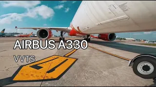 4K 60fps | AIRBUS A330 CHUYẾN BAY ĐẦU TIÊN | VIETJET AIR | Maiden Flight | Towbarless Pushback
