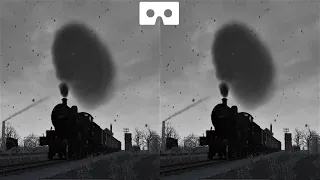 Railworks 3 3D VR video 3D SBS VR box google cardboard
