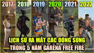 Free Fire | Lịch Sử Ra Mắt Các Loại Súng Free Fire 5 Năm Từ 2017 - 2022 | Rikaki Gaming