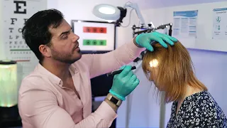 ASMR | Head, Ears, Eyes, Nose, Throat REAL PERSON MEDICAL EXAM (Unintentional ASMR Style)