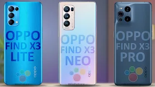 Oppo Find X3 Lite vs Oppo Find X3 Neo vs Oppo Find X3 Pro