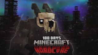 I Spent 100 Days in A Frozen Apocalypse in Hardcore Minecraft...