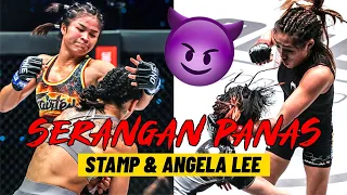 Kompilasi SERANGAN TAJAM Angela Lee DAN Stamp! | Highlight ONE