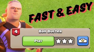 How to easily 3 Star Ball Buster - Haaland Challenge #4  Challenge in Clash of Clans