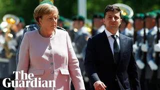 Angela Merkel shakes during national anthem, blaming dehydration