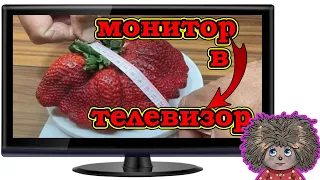 Инструкция из монитора сделать телевизор.