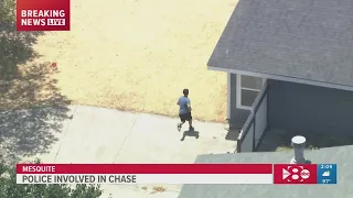 Chase ends after suspect leads police on chase through East Dallas