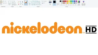 How to draw Nickelodeon HD Logo on Computer using Ms Paint.