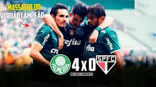 Palmeiras 4 x 0 São Paulo - melhores momentos| final paulistão 2022