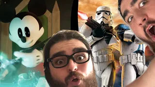 2 CHILDHOOD FAVOURITES | Epic Mickey And Star Wars Battlefront Classic Reaction