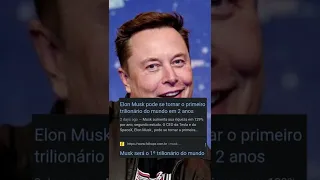 Disso vc NÃO SABIA!! ELON MUSK primeiro TRILIONÁRIO???#SHORTS