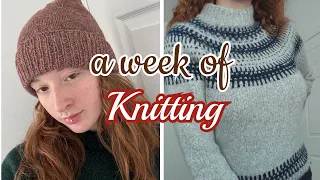 lots of yarn, finished objects, and test knits// Knitting Vlog 06