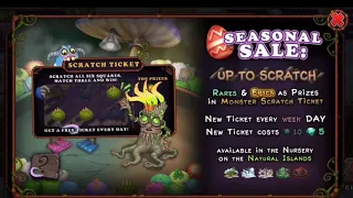 Spending 1000 DIAMONDS on scratch ticket - My singing monsters (so many rares/epics)