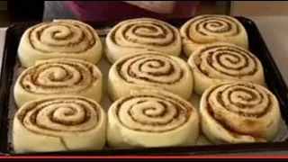 Giant Homemade Cinnamon Rolls-- WATCH OUT FOR THE SECRET INGREDIENT