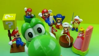 2014 McDONALD'S SUPER MARIO HAPPY MEAL SET OF 8 TOYS VIDEO REVIEW