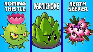 Homing Thistle vs Dartichoke vs Heath Seeker - Who Will Win? -  Plant vs Plant PvZ 2