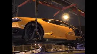 Устроенное Lamborghini "дорогостоящее" ДТП в Москве попало на видео - Россия Сегодня