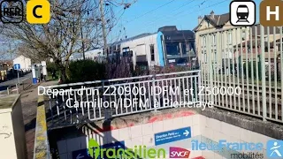 [RER C + Transilien H] Départ d'un Z20900 IDFM et Z50000 Carmillon/IDFM à Pierrelaye