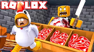 SCAPPIAMO DAL MACELLAIO CATTIVO SU ROBLOX!!