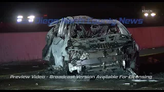 MIRAMAR: Driver Arrested After Fleeing From Double Fatality Freeway Crash (W/ SOTS) 1/3/17