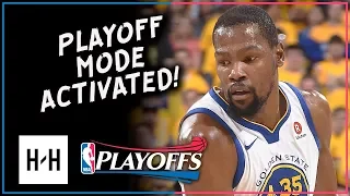 Kevin Durant Full Game 1 Highlights Warriors vs Spurs 2018 Playoffs - 24 Pts, 8 Reb in 3 Qtrs