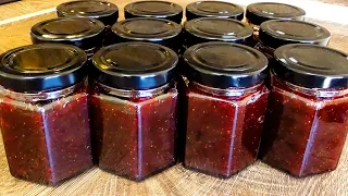 Strawberry Jam in Jars According to Grandma's Recipe. Save the Taste of Summer for Winter. Winter!