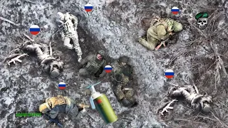 Horrible! Ukraine FPV drones ruthlessly wiped out Russian soldiers after fierce chase at Foxholes