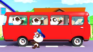 Bus Paint & Adventure Song | Panda Bo Finger Family & Nursery Rhymes