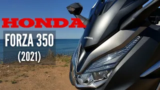 Honda Forza 350 (2021) von ServiHonda | Probefahrt, Walkaround, Display, Soundcheck (DEUTSCH)