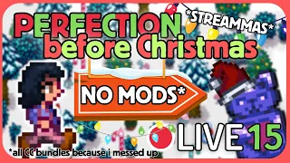 Can we hit Perfection before Christmas?! - Stardew Valley with NO MODS* - LIVE [15]
