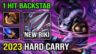 How to Play Riki as a Hard Carry in 2023 with 1 Hit Backstab Battle Fury + Scepter Build Dota 2