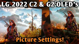 2022 LG C2 & G2 OLED's Picture Settings! Gaming And Video Settings!