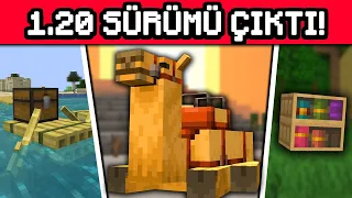 Minecraft 1.20 Sürümü Çıktı! / Yeni Tabelalar, Kitaplıklar, Develer, Bambu Seti! (22w42a)