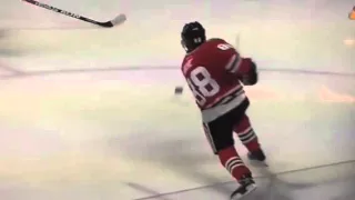 NHL Blackhawks hat trick 6th goal Kane