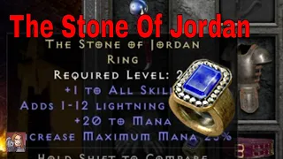 D2R Unique Items - The Stone Of Jordan (Ring) Used To Spawn Uber Diablo!