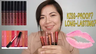 KISS-PROOF?! SILKYGIRL Matte Junkie Lip Cream Swatches