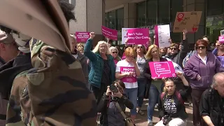 Abortion advocates rally outside Statehouse, inside business as usual
