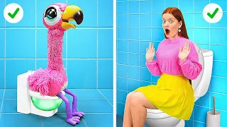 GADGET TOILET KEREN || Kiat & Ide Kamar Mandi Terbaik! Tips Parenting Berguna oleh 123 GO!