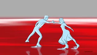 #2D #Animation 30 Seconds clip on romantic love Couple Dance - Frame by Frame Animation