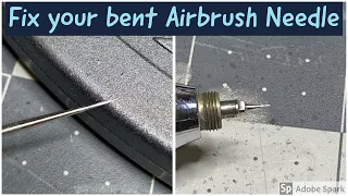 Airbrush needle repair