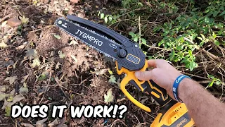 Cheap Chinese Cordless Portable Mini Chainsaws - Unboxing, Review & Demo