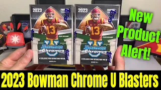 *🚨NEW 2023 Bowman Chrome University Football Blaster Boxes!🚨* Love The Refractors & Parallels!