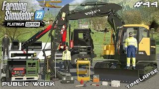 BUYING new EXCAVATOR for COMPANY - VOLVO ECR145EL | Public Work | Farming Simulator 22 | Episode 44