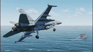 F/A-18C Carrier Break - DCS World