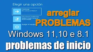 Cómo Reparar el inicio de Windows 11,10 y 8.1Recuperación automática/Problemas del Sistema Operativo
