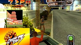 Crazy Taxi 3 Gameplay: Glitter Oasis Location - Work For 10 Minutes