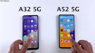 SAMSUNG A32 5G vs A52 5G Speed Test & Ram Management