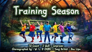 Training Season | Improver Line Dance - Demo by : Amare Felice